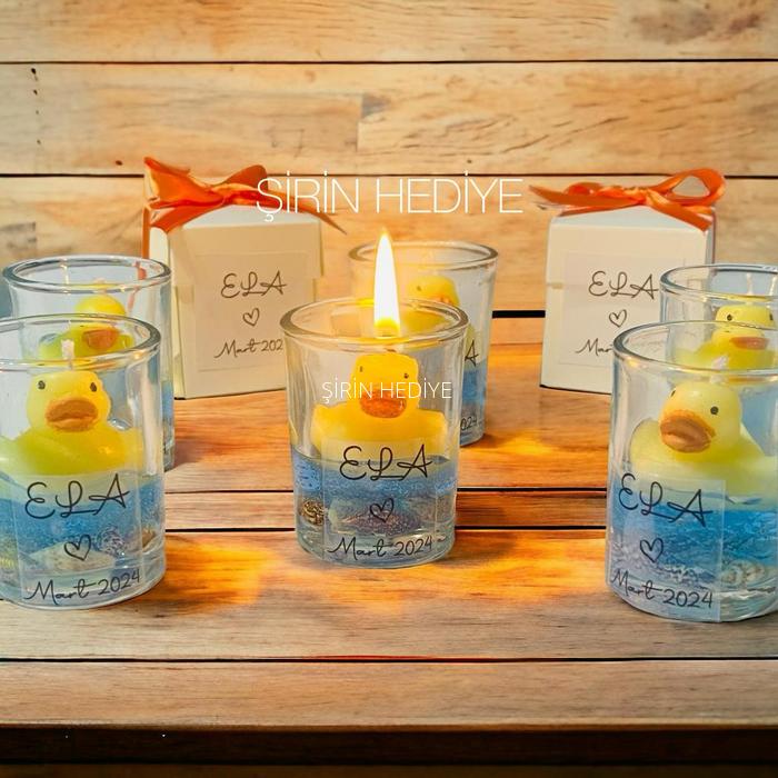 Shot Bardak İçinde Ördek Mum 
