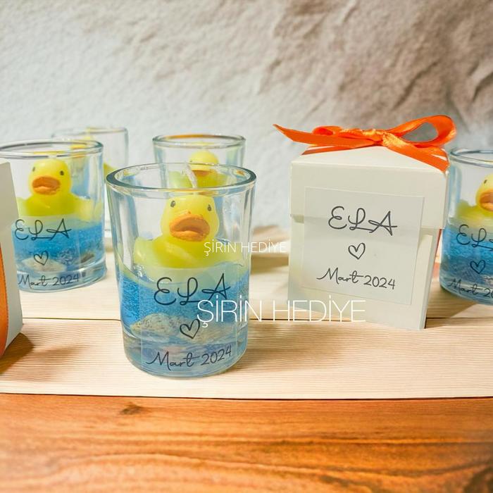 Shot Bardak İçinde Ördek Mum 