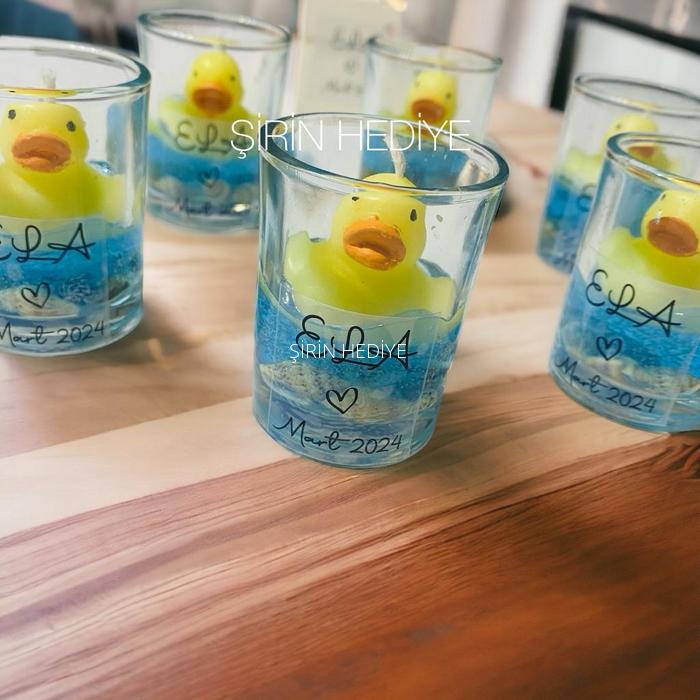 Shot Bardak İçinde Ördek Mum 