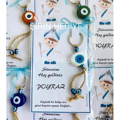 Cam Nazar Boncuklu Sünnet Çocuğu Dağıtmalık Sünnet Düğünü Hediyelikleri