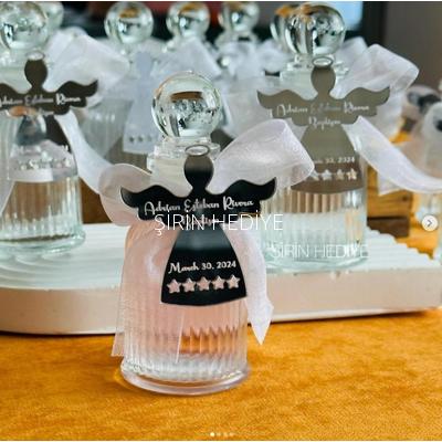Tasarım Şişede Melek Pleksi Aynalı Kolonya Hediyelikleri