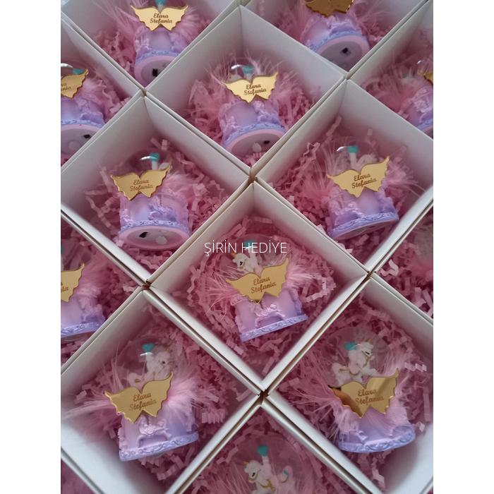 Unicorn Kar Küresi Özel Kutusunda Hediye Kutusu