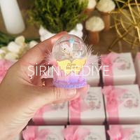 Unicorn Kar Küresi Özel Kutusunda Hediye Kutusu