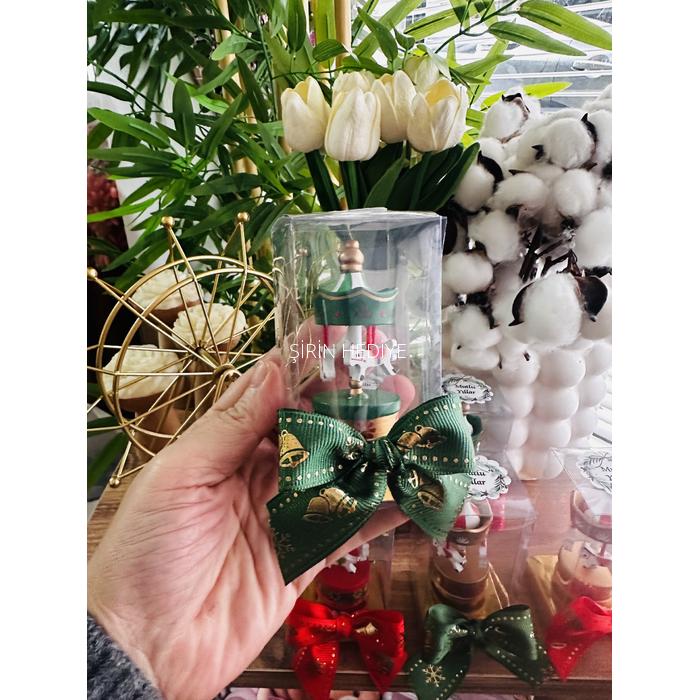 Yılbaşı Özel Ahşap Magnet Atlı Karınca Kutusu