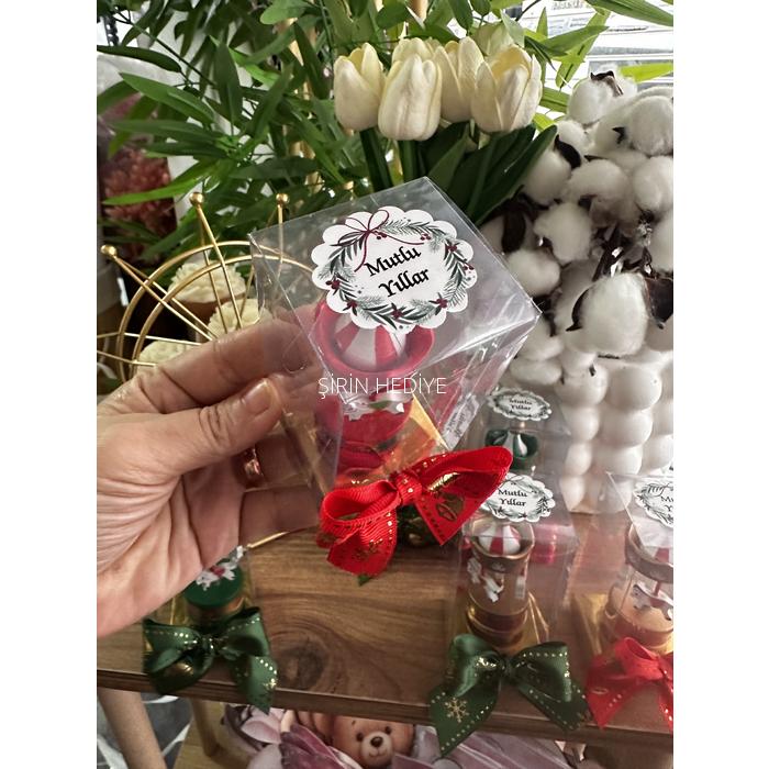 Yılbaşı Özel Ahşap Magnet Atlı Karınca Kutusu