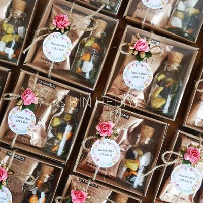 Kapaklı Kraft Kutuda Çakıl Taşı Çikolata Kahve Doğum Nikah Nişan Söz Hediyelikleri